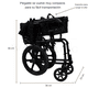 thumbnail image 5 of Silla De Ruedas Ligera Para Traslado Plegable Con Freno Compacta Portátil, 5 of 9