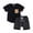 Black, variant on Toddler Boy Clothes Summer Outfits Teen Boy Clothes Boys Outfits 2PCS Short Sleeve T Shirt and Shorts Boys Summer Clothes Set 12-18 Months (AG,12-18 Months)