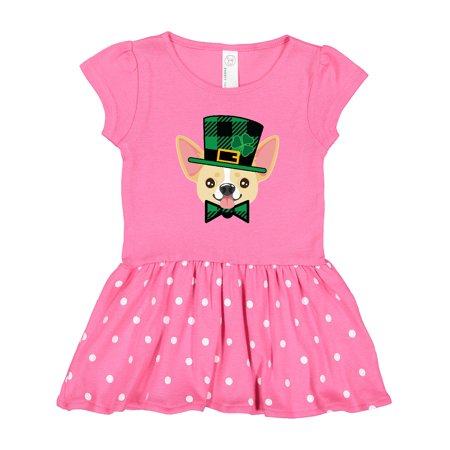 

Inktastic Chihuahua Funny Irish St Patricks Gift Toddler Girl Dress