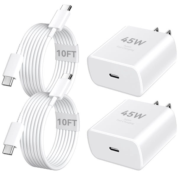 Cargador Auorld USB C superrápido de 45 W para iPhone 16 Pro Max