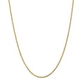 thumbnail image 6 of 14K Yellow Gold 2mm Diamond Cut Rope With Lobster Clasp Chain 22 IN, 6 of 6