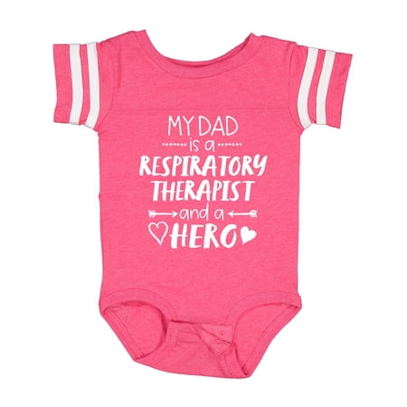 

Inktastic My Dad is a Respiratory Therapist and a Hero Gift Baby Boy or Baby Girl Bodysuit