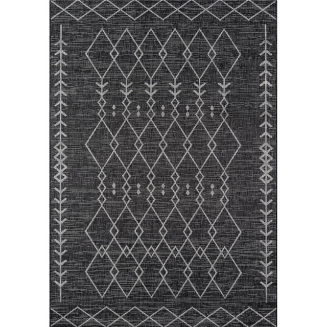 Novogratz VILLAVI-08CHR2060 2 x 6 ft. Villa Machine Made Contemporary Runner Rug, Charcoal
