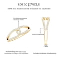 thumbnail image 6 of Rosec Jewels Natural Diamond Knot Promise Ring for Women (HI-SI Quality) - Interlocking Ring - Ready to Gift for Valentines Day, 10K Yellow Gold, US 3.50, 6 of 9