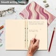 thumbnail image 4 of FORMRS 1-Subject Spiral Notebook 8" x 5" College Ruled 60 Refillable Sheet A5 Hard Cover, Pink Brown Pattern, 4 of 7