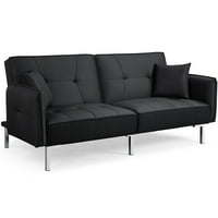 Alden Design Fabric Covered Futon Sofa Bed w/Backrest Deals