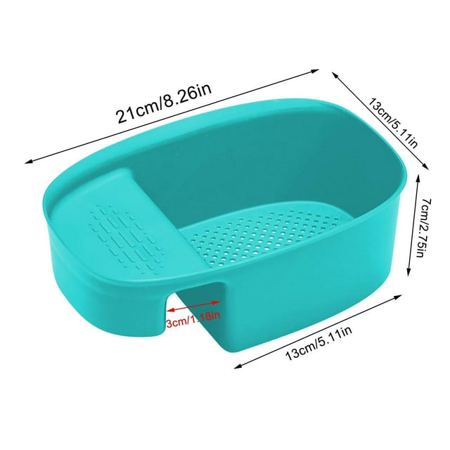 Drain Rack for Kitchen Organization Multifunction Saddle Food Waste Strainer and Storage Rack for Washing Spoons Forks and Vegetables 2pc