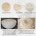 thumbnail image 6 of 9 inches Round Basket for Bread Proofing, Dough Proofing Bowls with Removable Liner, Good for Home Sourdough Bakers Baking, 2 Pack, 6 of 7