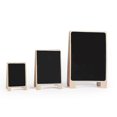 thumbnail image 4 of 3Pcs Wooden Standing Blackboards Wooden Standing Writing Boards (Black), 4 of 4