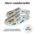 thumbnail image 6 of JUNZAN Cartoon Poodle Dog Print Cozy Slippers for Men& Women,Fuzzy Slip-on Slippers TPR Sole Slippers Plush Lining House Shoes for Indoor & Outdoor-37/38, 6 of 7