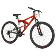 29 Kent Flexor Mens Dual Suspension Mountain Bike, Adult, Ages 13+, Red