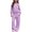 Purple1, variant on BLCHUNen Clothes for Girls 2 Piece Outfit Casual Hooded Workout Sweatshirts Wide Leg Print Pants Lightweight Workout Sets,White1