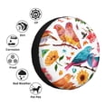 thumbnail image 4 of Fotbe Flowers Birds And Butterflies Funda de Llanta de Repuesto con Estampado, Engrosada, Ajuste Universal para Jeep, Remolque, RV, SUV, Camión-16 inch, 4 of 6