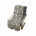 thumbnail image 4 of Alcohol Soft Flannel Fleece Throw Blanket, Doodle Party Beverages Theme with Cocktails Wine Beer Champaigne Martini and Rum, Cozy Plush for Indoor and Outdoor Use, 60" x 80", Multicolor, by Ambesonne, 4 of 6