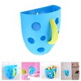 thumbnail image 2 of MasteelfCA 1pc Wall-mounted Bath Toy Organizer Suction Cups Toy Storage Pouch for Bathroom, 2 of 7