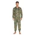 thumbnail image 3 of FORMRS Onesies Pajama for Adults Unisex Hoodie Winter Jumpsuit One Piece Sleepwear, Sizes S-2XL, Cartoon Guitar Pattern, 3 of 7