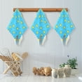 thumbnail image 5 of Yellow Star Pattern Dish Towels 6 Pack Kitchen Cleaning Dish Cloths Absorbent Reuseable Cleaning Cloths 11'' x 11'', 5 of 9