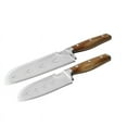thumbnail image 3 of Rachael Ray Cucina Cutlery 2-Piece Japanese Stainless Steel Santoku Knife Set with Acacia Handles, 3 of 5