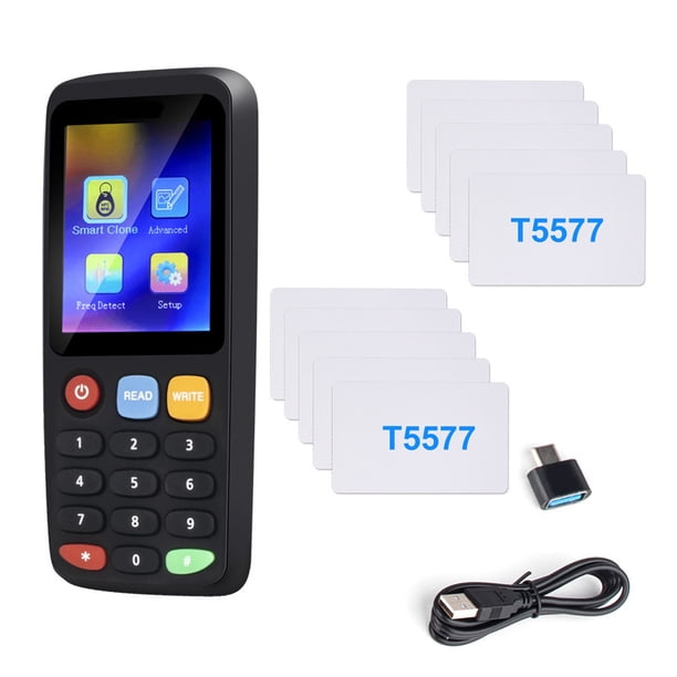 Riwesomey Lector de tarjetas inteligentes con aplicación Asistente de decodificación inteligente Simplifica tareas Lector Escritor Copiadora Artesanía 10/5577tarjeta