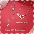 thumbnail image 5 of Dainty Heart-felt Infinity Heart Necklace for Mother Daughter Girlfriend Soulmate Grandma Granddaughter Mother-in-law Mother of the Groom Bestie, Friend Bonus Mom Bonus Daughter Auntie..., 5 of 6
