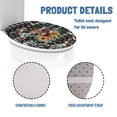 thumbnail image 6 of ZIATUBLE Aztec Southwest Sunflower Toilet Lid Seat Cover Highland Cow Decorative Toilet Seat Covers Lids Machine Washable Toilet Seat Covers for Bathroom Protection, 6 of 6