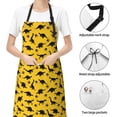thumbnail image 6 of Lsque Dinosaur Waterproof Apron Chef Aprons for Men Heavy Duty Chemical Work Apron Extra Long Grilling Aprons with Adjustable Bib Apron, 6 of 9