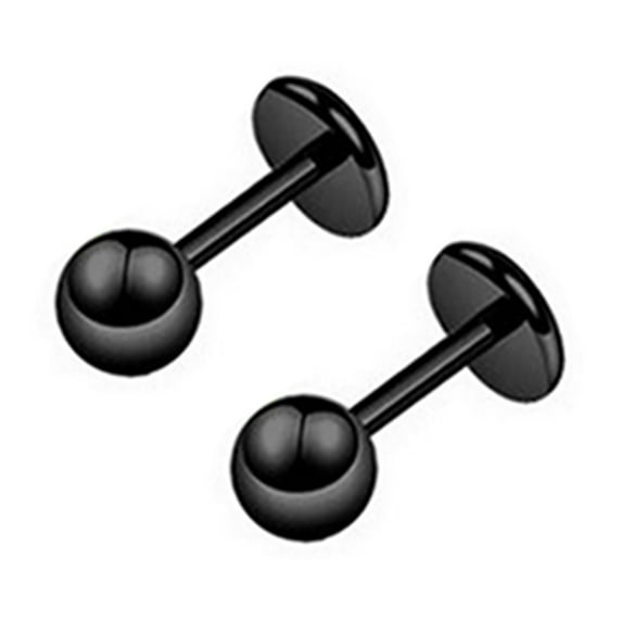 UDIYO Ear Studs Simple Easy Matching Titanium Steel Barbell Shape Helix Tragus Women Earrings for Party