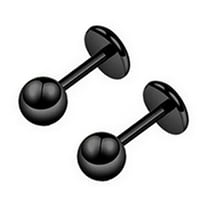 Ayyufe Ear Studs Simple Easy Matching Titanium Steel Barbell Shape Helix Tragus Women Earrings for Party