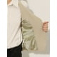 thumbnail image 5 of Chaleco de mujer con cuello halter, chaqueta sin mangas vintage con botones, chaleco de traje elegante Albaricoque XL, 5 of 6