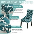 thumbnail image 5 of Stretch wingback Side Chair slipcover Printed, armless wingback Chair Cover with Elastic Bottom Sloping Armchair Covers Removable Washable Armchair Covers-AH-1 Pcs, 5 of 8
