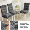 thumbnail image 5 of Chair Covers for Dining Room 4 Pack, Stretch Retro Boho Chic Chair Covers, Washable Kitchen Slipcovers, Removable Seat Protector for Home or Banquet, 5 of 7
