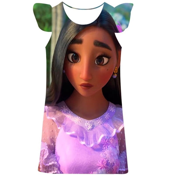 2023 año niña Magic full house vestido princesa niños ropa dibujos animados 3D estampado verano moda Magic full house princesa Dress12M Gao Jinjia LED