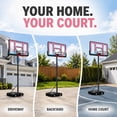 thumbnail image 6 of 44-Inch Portable Basketball Hoop, SHINPT 4.8-10 ft Adjustable Height Basketball Hoop with PC Backboard, Wheels and Fillable Base, Suitable for Kids, Teens and Adults, Indoor/Outdoor Play, Pink, 6 of 10