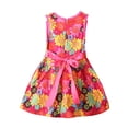 thumbnail image 3 of Bmnmsl Summer Toddler Kids Girl Princess Floral Lace Pierced Party Dress, 3 of 3