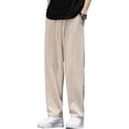 thumbnail image 5 of Mens Casual Loose Straight Pants Sport Gym Yoga Baggy Drawstring Long Trousers, 5 of 11