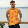 thumbnail image 6 of Pofeuu Fall Maple Leaves Print Men's Workout Tank Tops Sleeveless Muscle Gym Shirt Quick Dry-Small, 6 of 7