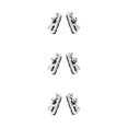 thumbnail image 4 of Soidarity 1 par de pastillas de freno, accesorios de ciclismo, pieza de bicicleta para reemplazar plata/negro Negro plata 3piezas Soidarity CBP226822, 4 of 6