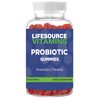 LifeSource Vitamins Probiotic Gummies for Men & Women of All Ages – 60 Organic Gummies - Pectin - Strawberry