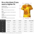thumbnail image 2 of Yiaed 3D Sunflowers Print Mens Short Sleeve Tight Fit T-Shirt, Crewneck Casual Tee-Large, 2 of 5