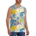 thumbnail image 2 of Daiia Cute Poodle Dog Printed Men's Tank Tops,Casual Soft Sleeveless Gym Muscle Shirts Bodybuilding Tee-Small, 2 of 8