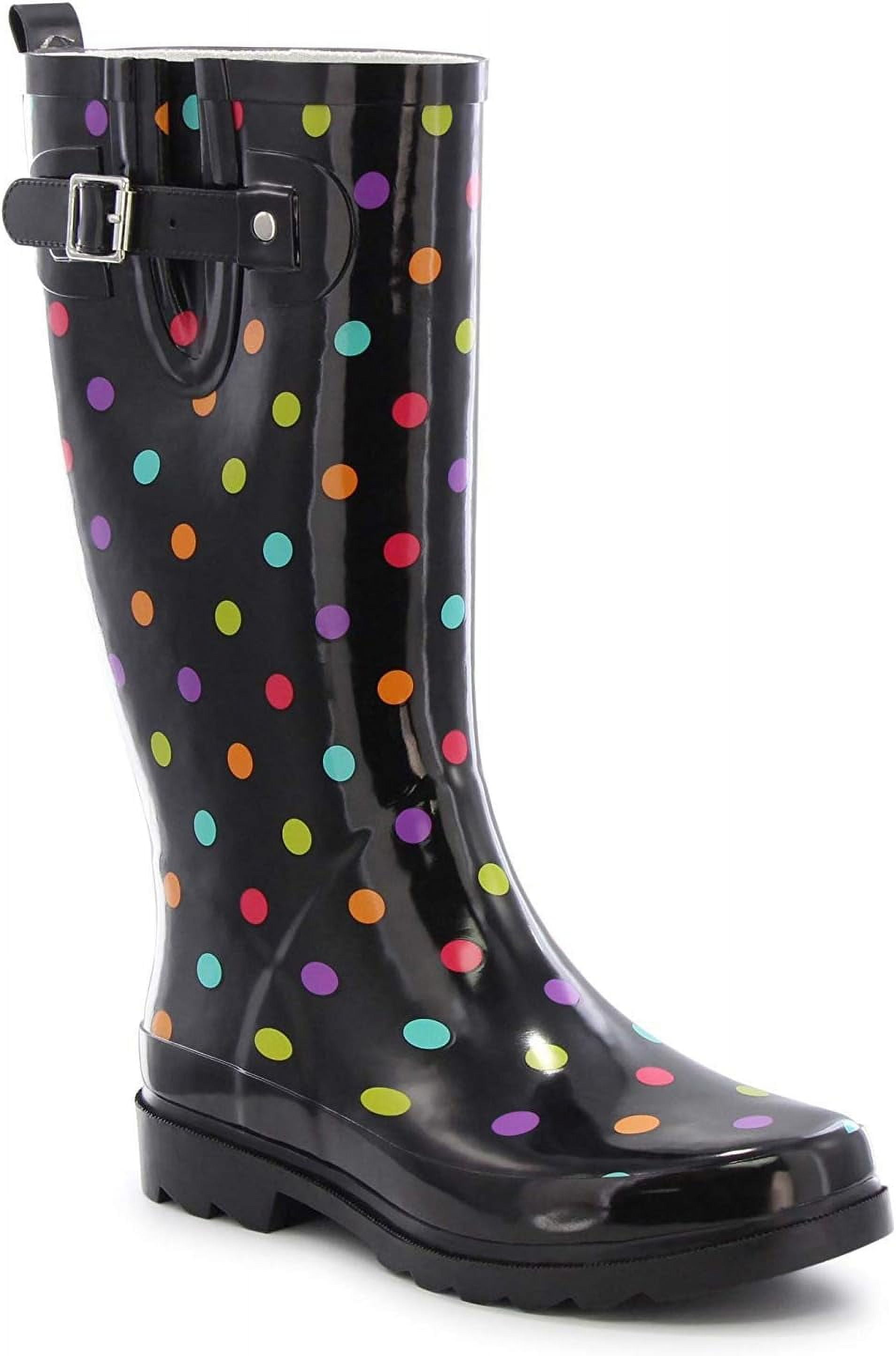 Women's Western Chief Tall Printed Rain Boot Dot City 8 M