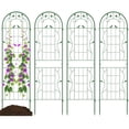 thumbnail image 1 of Costway 4 Pack Rustproof Metal Garden Trellis 71" x 20" Wire Lattice Panel for Patio Green, 1 of 8