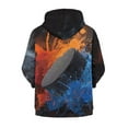 thumbnail image 2 of chaqlin Ice Hockey Hoodies for Boys 6-7 Soft Full-Zip Hooded Paint Splatter Long Sleeve Hoodie Sweatshirt Kids School Jacket with Pockets, 2 of 6