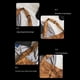 thumbnail image 5 of Qarigey Bolso de mano elegante y práctico para mujer hecho de lona duradera bolso de hombro para adolescente Bolsas de mensajero y de hombro Marrón, 5 of 6