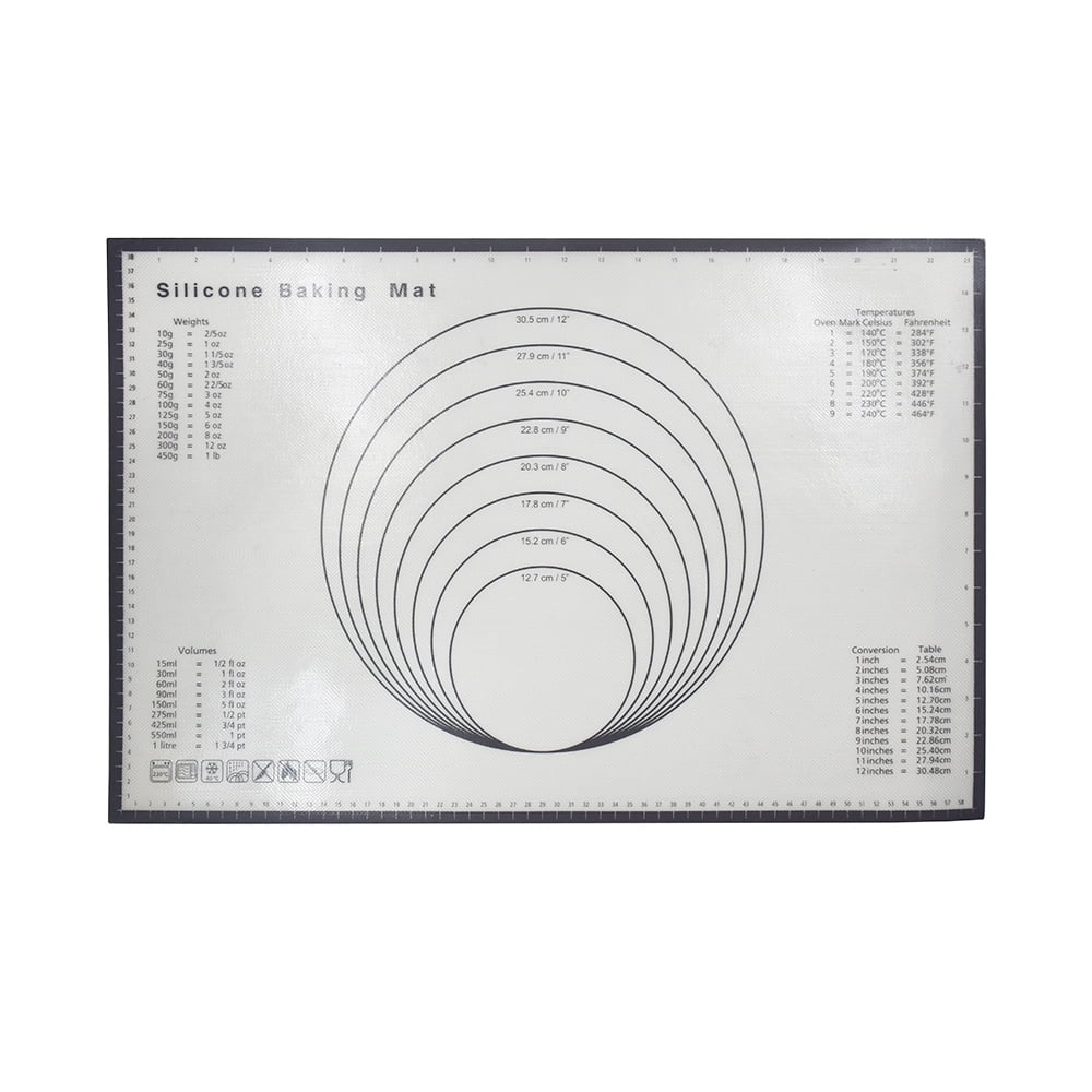 Non-Stick Silicone Baking Mat Cookie Half Sheet Size Macarons Large /& Thick 16 1//2 x 11 5//8