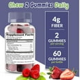 thumbnail image 5 of Health Supplied Fiber Prebiotic Gummies Sugar Free Keto Diet | Gut Cleansing, Digestive Support, Constipation Relief | Natural Berry Flavor, 5 of 8