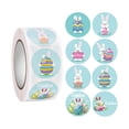 thumbnail image 3 of 500 Uds pegatinas de Pascua sellos para sobres etiquetas de sellado de 2,5 cm pegatinas etiquetas de papel pegatinas de sellado de regalo para paquete Estilo B BLESIY Pegatina Pascua, 3 of 8
