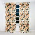 thumbnail image 2 of Designart "Dreaming Of Papayas" Tropical Curtain Panels, 2 of 6