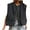 Black, variant on Hvyesh Women Casual Zip Up Vest Cargo Ruched Hem Lightweight Sleeveless Blazer Oversized Jackets Top with Pockets