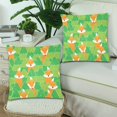 thumbnail image 2 of MKHERT Different Cute Foxes Pillowcase Pillow Protector Cushion Cover 18x18 inch,Set of 2, 2 of 3